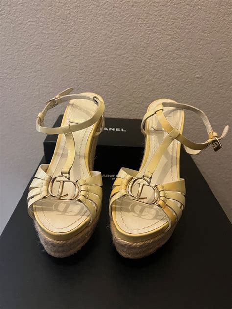 dior ss19 shoes|Dior platform wedge shoes.